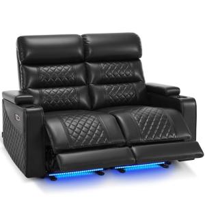 MCombo Electric Reclining Loveseat Sofa with USB Ports