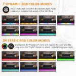 LED Modular Sectional Sofa with Storage Ottomans