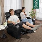 MCombo Electric Reclining Loveseat Sofa with USB Ports