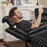 MCombo Electric Reclining Loveseat Sofa with USB Ports