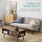 Gray Upholstered Convertible Futon Sofa Bed