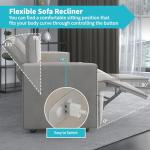 CECER Electric Reclining Sofa with USB Charging