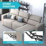 CECER Electric Reclining Sofa with USB Charging