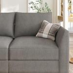 Oversized Reversible U-Shaped Sectional Sofa in Grey