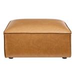 Tan Vegan Leather Ottoman by Modway