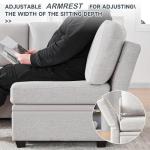 WETRUE Convertible U-Shaped Modular Sectional Sofa