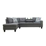 LOPOO 97" Grey L-Shaped Modular Sofa Set