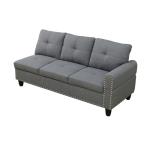 LOPOO 97" Grey L-Shaped Modular Sofa Set