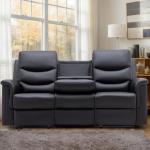 Consofa 3-Seater Reclining Sofa with Cup Holders