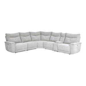 Lexicon Aimot Gray Modular Power Reclining Sectional