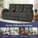 Power Reclining Sofa with Heat, Massage & USB