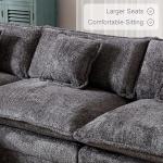 127" Cloud Couch Sectional Sofa with Ottoman