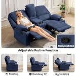 LOUVIXA 2-Seater Recliner Loveseat for RVs