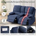 LOUVIXA 2-Seater Recliner Loveseat for RVs