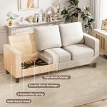 VICTONE L-shaped Sofa with Removable Ottoman