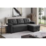 Contemporary Reversible Sleeper Sofa with Storage Chaise