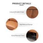 Brown L-Shaped Convertible Sleeper Sofa with Storage