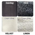 Velvet Modular Sectional Sofa Set with Ottoman