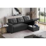 Contemporary Reversible Sleeper Sofa with Storage Chaise