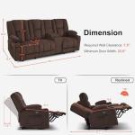 MCombo Electric Reclining Sofa with Heat & Massage