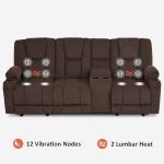 MCombo Electric Reclining Sofa with Heat & Massage