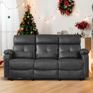 Power Reclining Sofa with Heat, Massage & USB Ports