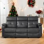 Power Reclining Sofa with Heat, Massage & USB Ports