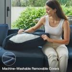 Oversized Blue Velvet Modular Sectional Sofa Set