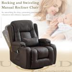 Faux Leather Recliner Chairs with Heat and Massage
