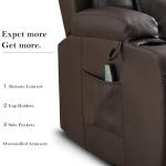Faux Leather Recliner Chairs with Heat and Massage