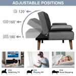 Convertible Sofa Bed with Cup Holder for Small Spaces