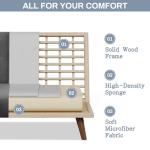 Convertible Sofa Bed with Cup Holder for Small Spaces