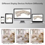 Beige Oversized U-Shaped Modular Sectional Sofa