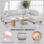 Modular L-Shaped Sectional Sofa with Chaise