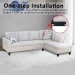 Modular L-Shaped Sectional Sofa with Chaise