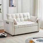 Modern Velvet 3-in-1 Convertible Sleeper Sofa