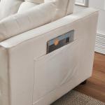 Modern Velvet 3-in-1 Convertible Sleeper Sofa