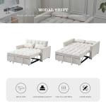 Modern Velvet 3-in-1 Convertible Sleeper Sofa