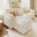 VanAcc 2-in-1 Pull Out Sleeper Sofa Bed