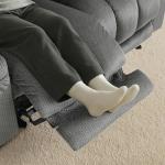 MCombo Gray Electric Reclining Loveseat with Massage