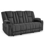 MCombo Gray Power Reclining Sofa with Heat & Massage
