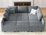HONBAY U-Shaped Modular Sectional Sofa Set