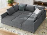 HONBAY U-Shaped Modular Sectional Sofa Set