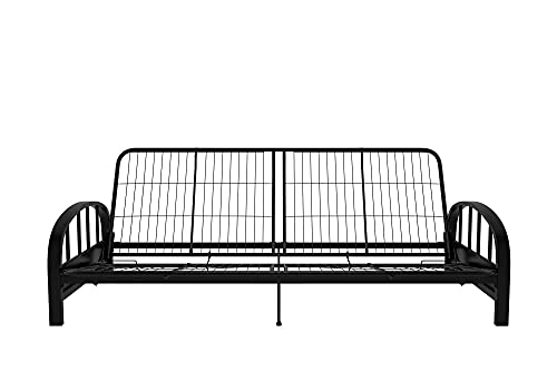 Black DHP Aiden Metal Futon Frame, Large