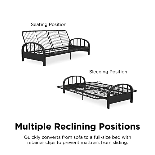 DHP Aiden Black Metal Futon Frame