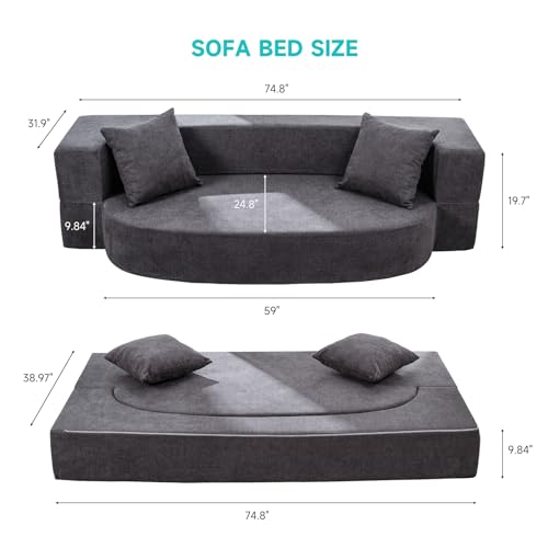 Twin Size Folding Sofa Bed by Z-hom