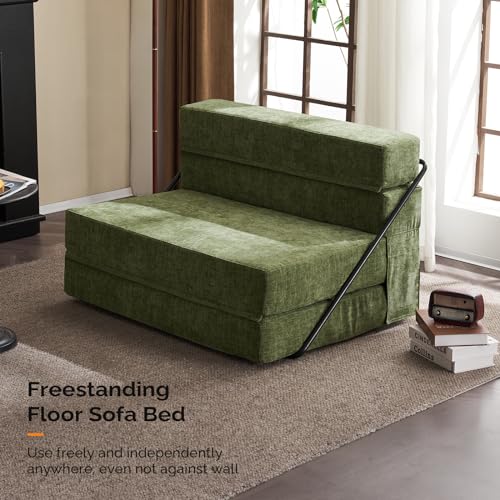 VINGLI Versatile Futon Sofa Bed with Pillows