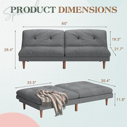 Modern Convertible Sofa Bed for Small Spaces