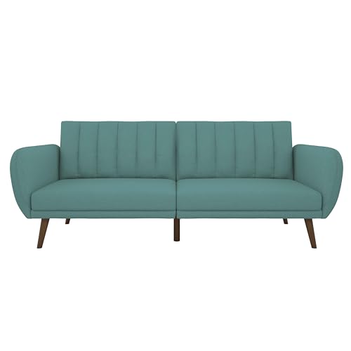 Light Blue Novogratz Brittany Futon Sofa
