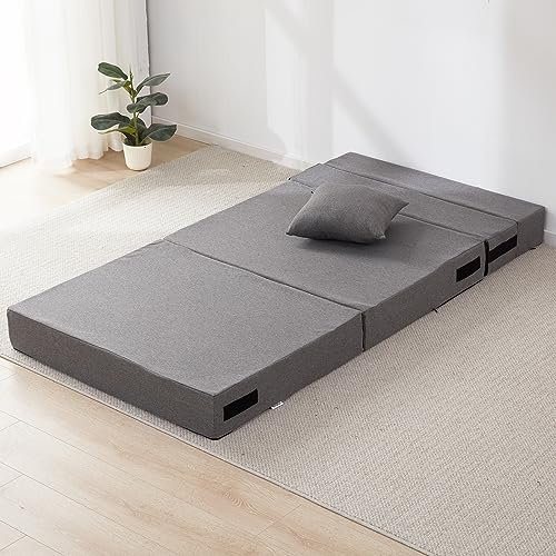 Kingfun Folding Sofa Bed with Pillow - Dark Gray